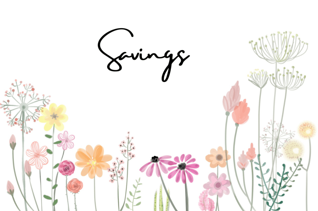 Collections Journal: Savings